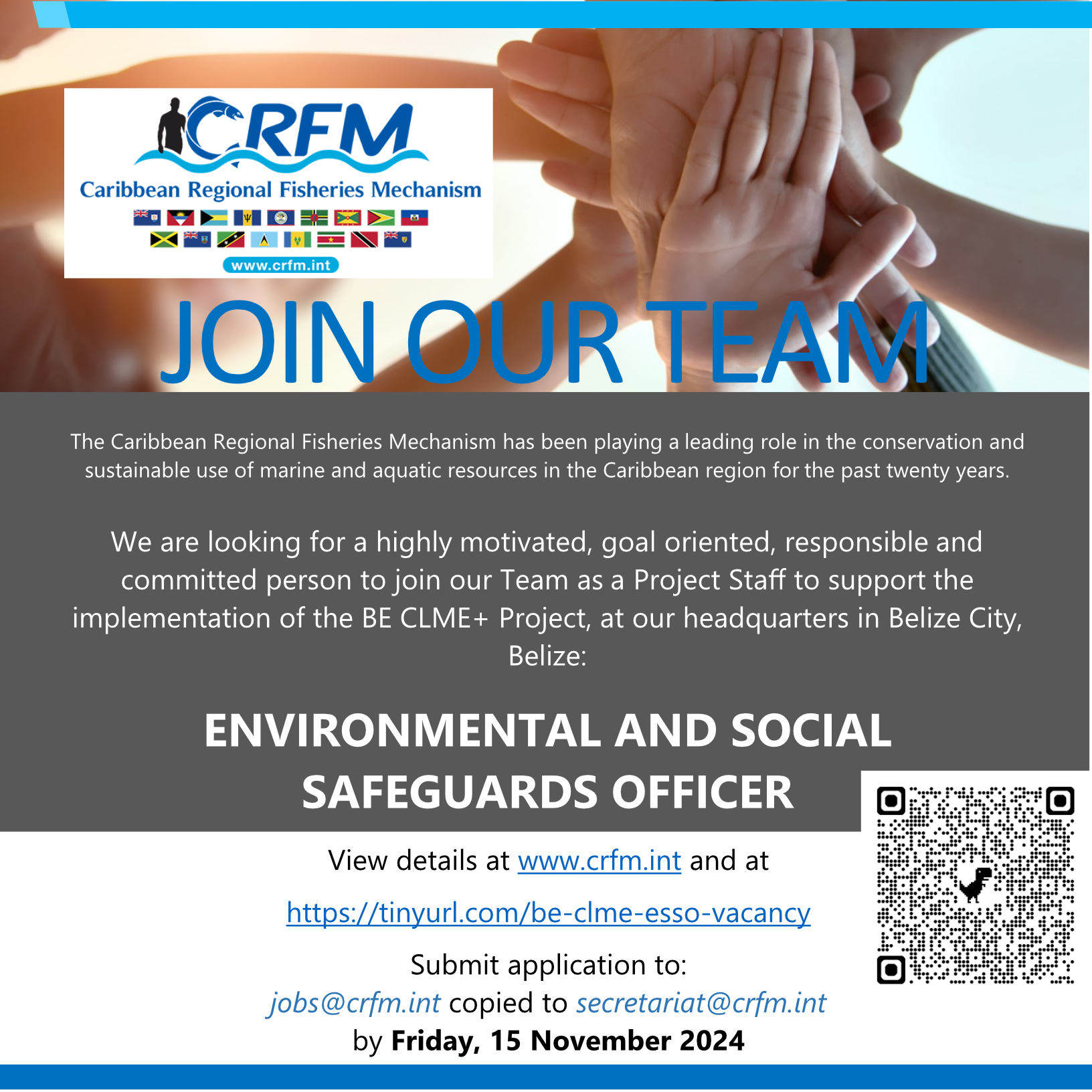 CRFM Vacancy Environmental and Social Safeguards Officer