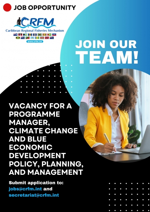 Vacancy for a Programme Manager, Climate Change and Blue Economic Development Policy, Planning, and Management