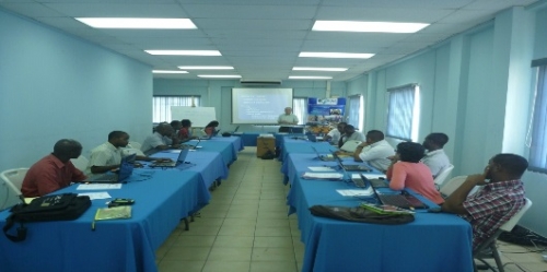 Participants at the training session on fisheries statistical analyses