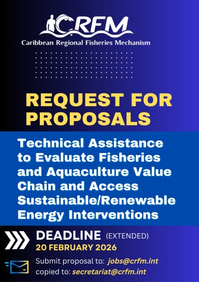RFP- Technical assistance to evaluate fisheries and aquaculture value chain and assess sustainable/renewable energy interventions for improving energy efficiency to reduce carbon footprint in the marine fisheries and aquaculture sectors